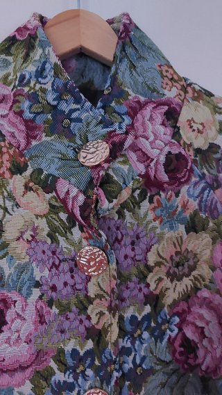 Chaqueta Tapiz Floral Vintage