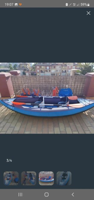 Kayak hinchable para 2 personas