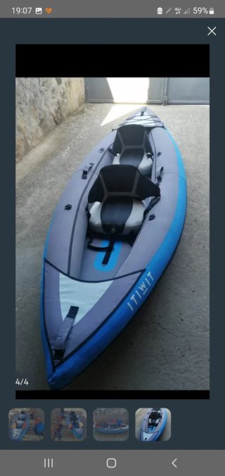 Kayak hinchable para 2 personas