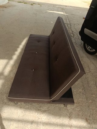 Sofá Cama Marrón Tela no puedo hacer el envío