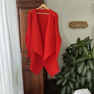 Chaqueta Adolfo Dominguez Crinkle Roja Talla Única