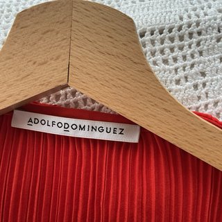 Chaqueta Adolfo Dominguez Crinkle Roja Talla Única