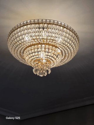 Lámpara de cristal estilo lágrimas