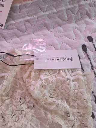 Vestido encaje manga corta talla S