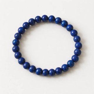 Pulsera elástica lapislázuli natural