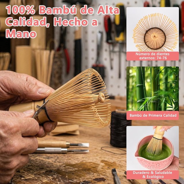 NUEVO - Kit Matcha 8 Piezas Rosa