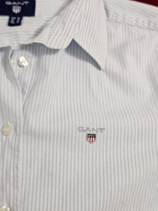 Camicia Gant donna tg 40 righe azzurre