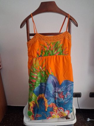 Abito estivo tropicale stile Desigual S/M