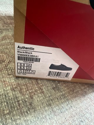 Vans Negras Auténticas