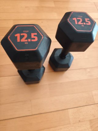 Mancuernas 7.5 kg y 12.5 kg