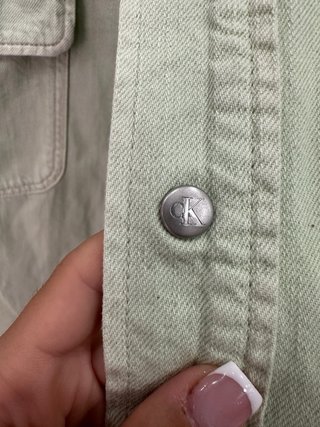 Giacca Calvin Klein Jeans verde oversize XS