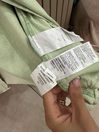 Giacca Calvin Klein Jeans verde oversize XS