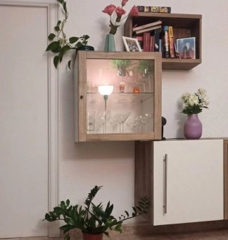 Vitrina IKEA BESTA Madera y Cristal