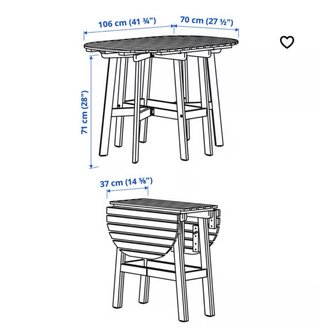 Mesa y 2 Sillas Ikea Askholmen
