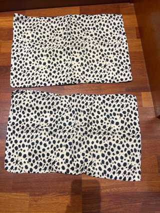 Banqueta y 2 fundas cojín a juego