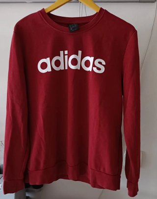 Sudadera Adidas Roja Mujer