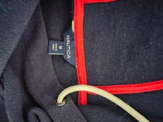 Sudadera Nautica Mujer Azul y Roja