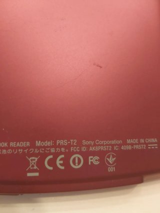 Sony PRS-T2 E-reader Rosso