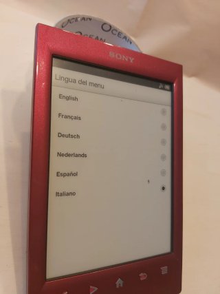 Sony PRS-T2 E-reader Rosso