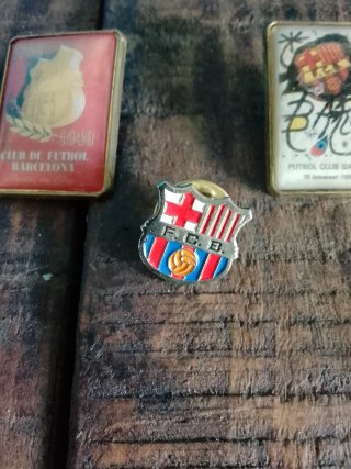Lote 3 Pins Vintage FC Barcelona
