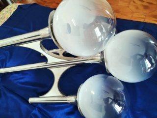 Lampadario Space Age 4 globi vintage
