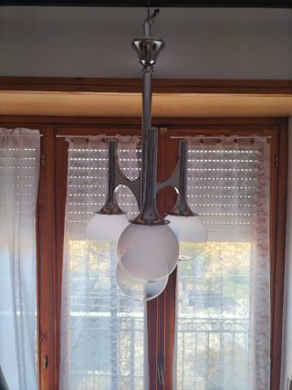 Lampadario Space Age 4 globi vintage