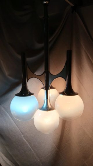 Lampadario Space Age 4 globi vintage