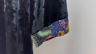 Kimono KALAMI terciopelo negro nuevo con etiqueta