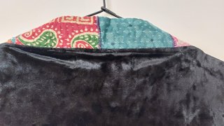 Kimono KALAMI terciopelo negro nuevo con etiqueta