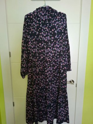 Vestido largo estampado H&M T.XS