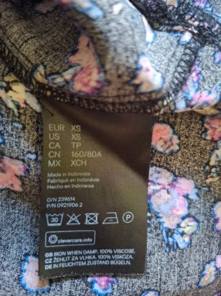 Vestido largo estampado H&M T.XS