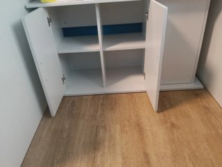 Mueble Acuario Blanco Madera