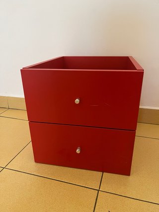 Cajonera KALLAX IKEA Roja
