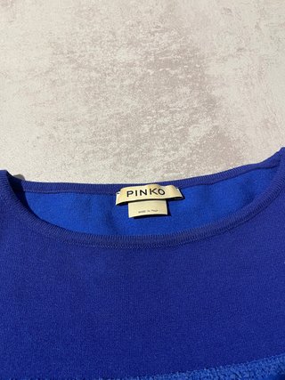 Abito Pinko Maglia Blu Elettrico Taglia M