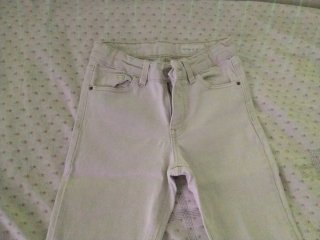 Pantalones campana beige
