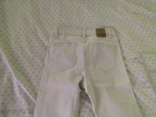 Pantalones campana beige