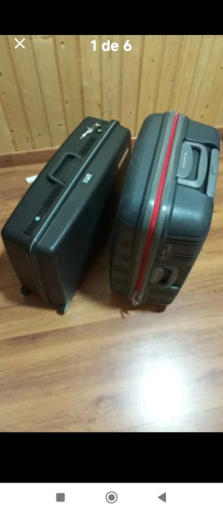 Dos Maletas de viaje negra y otra roja