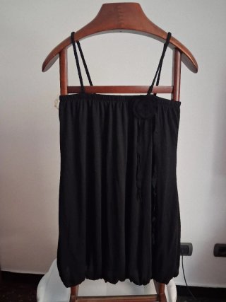 Mini abito Sublimis Y2K nero palloncino