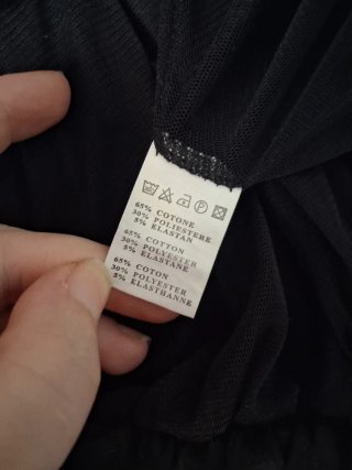 Mini abito Sublimis Y2K nero palloncino