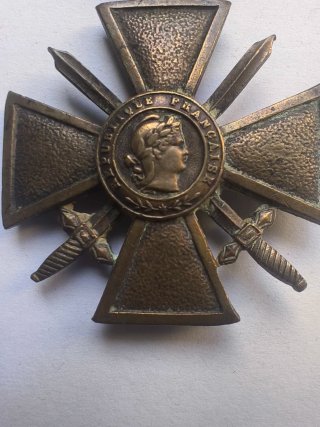 Medalla Militar Francesa Croix de Guerre 1914-1918