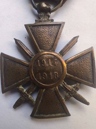 Medalla Militar Francesa Croix de Guerre 1914-1918