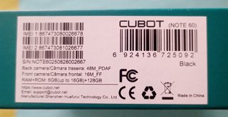 Cubot Note 60 7.2 Negro con Garantía