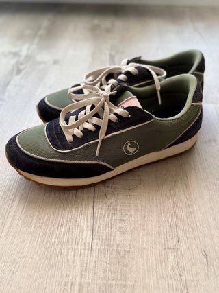 Zapatillas El Ganso Verde y Negro