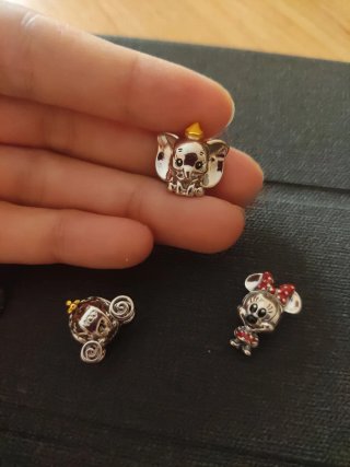 Lote 4 charms pulsera plata