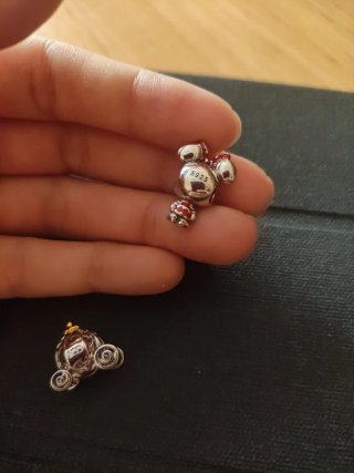 Lote 4 charms pulsera plata
