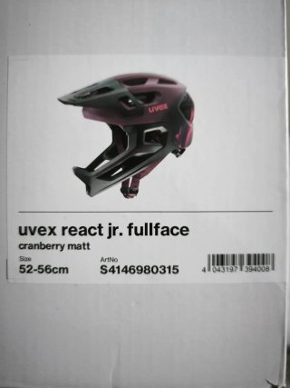 Casco Uvex React Jr. Fullface