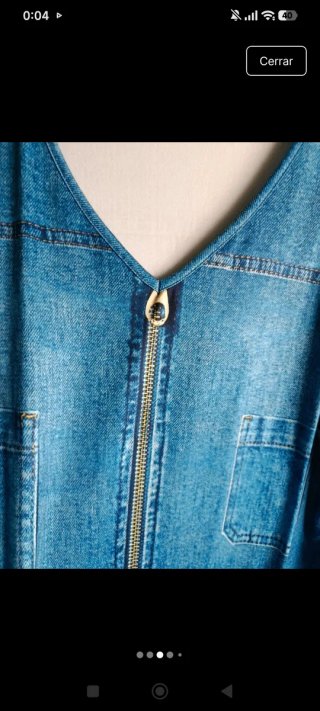 Vestido efecto vaquero