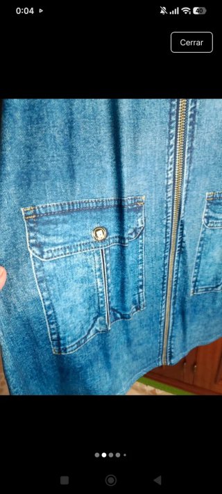 Vestido efecto vaquero