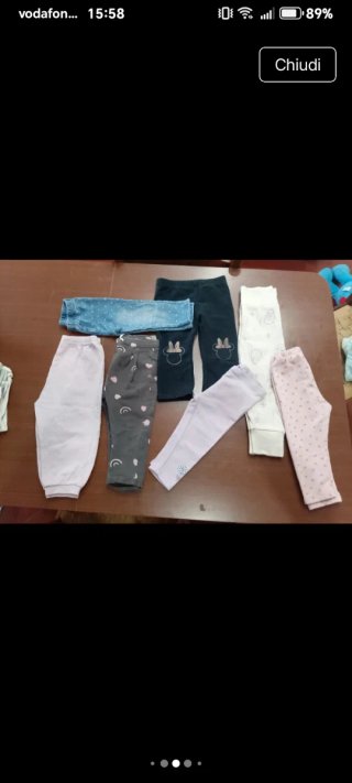 Lotto 25 vestiti bambina 12/18 mesi