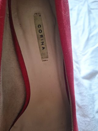 Zapatos tacón rojos Talla 38